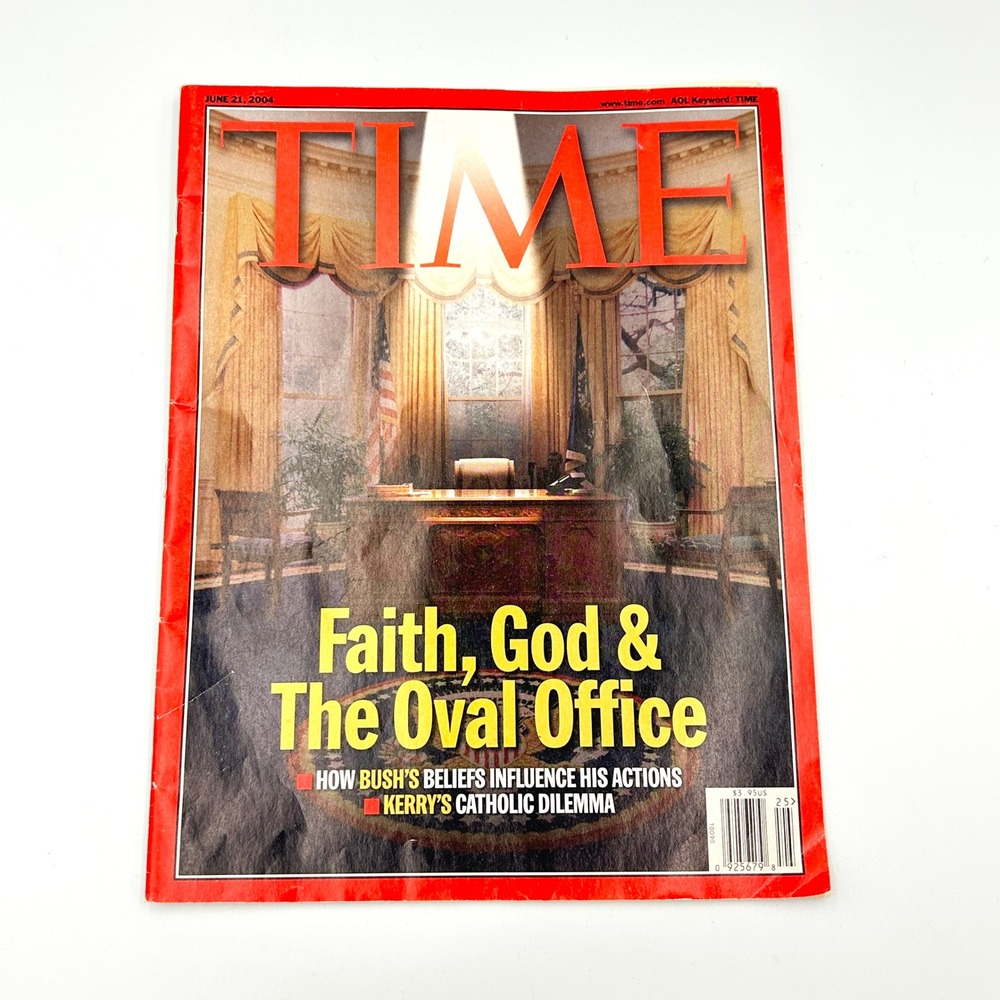 TIME Magazine June 21 2004 George W Bush Faith Oval Office Ronald‎ Reagan Cover